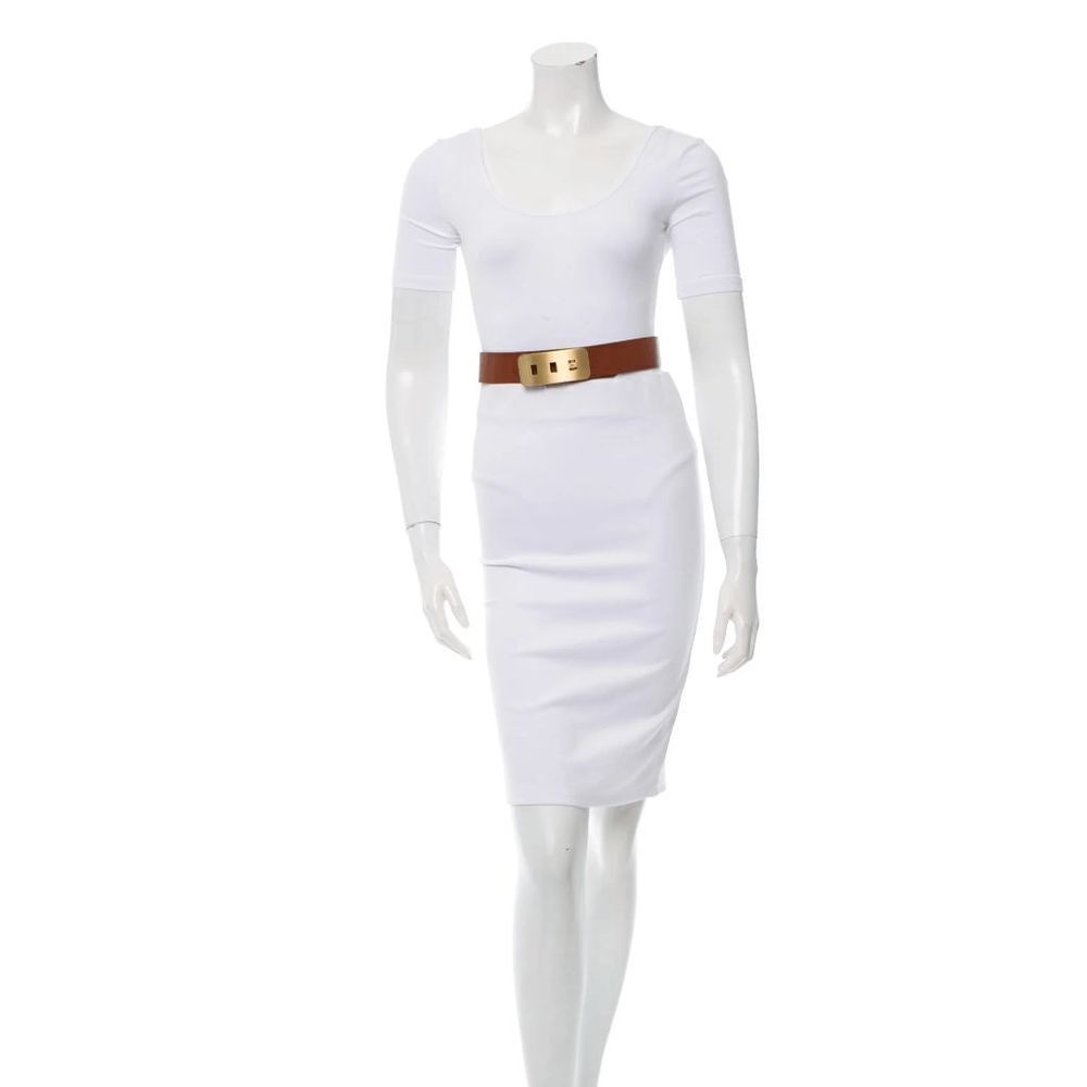 Diane Von Furstenberg Seraphina Leather Belt - Size Petite